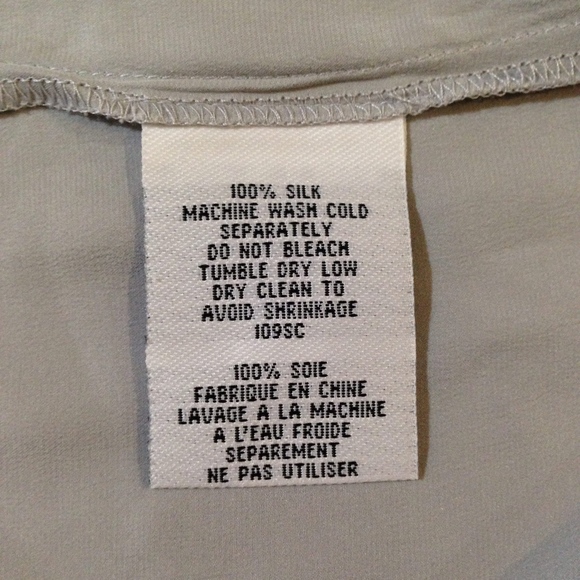 Eileen Fisher Gray Silk Tank Size L Petite - Picture 7 of 8